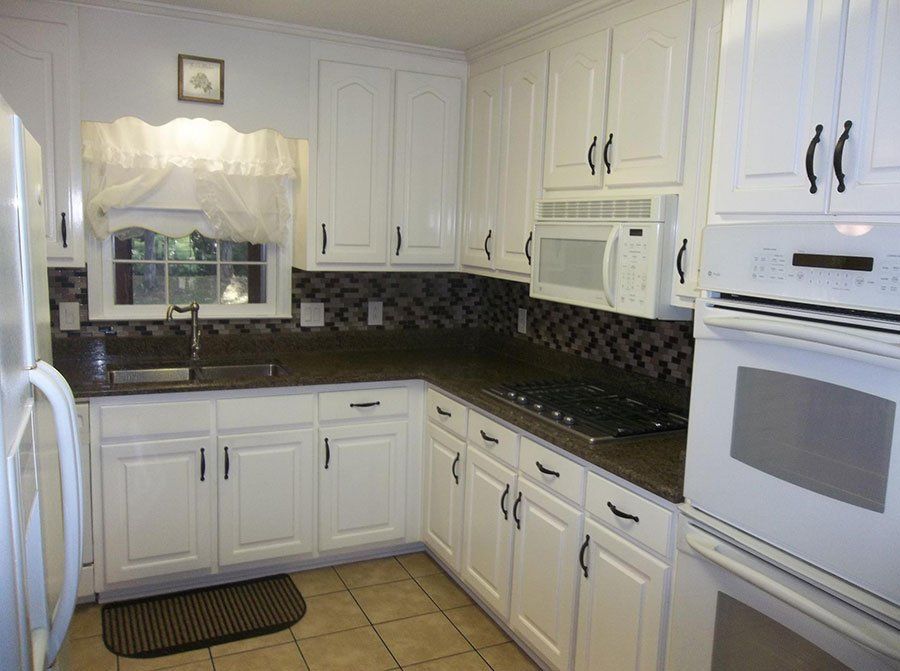 Complete kitchen remodel with new cabinets and countertops